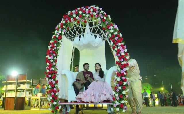 indian bride groom entry theme pune